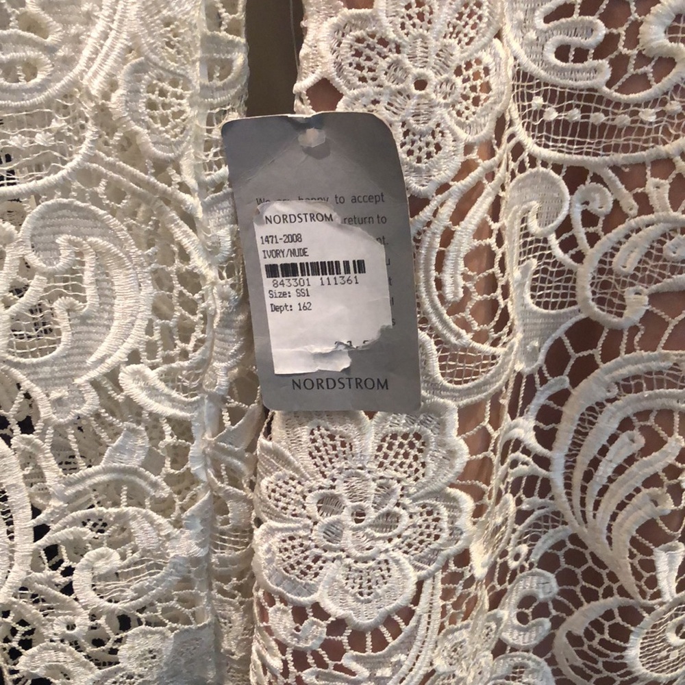NWT DRESS THE POPULATION Lace Dress (S) - Ivory - Picture 14 of 14